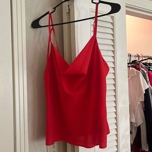 NWOT Red Cowl Neck Topshop Tank Top